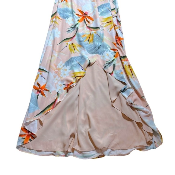 Show Me Your Mumu Mariah Wrap Maxi Dress in Paradise Party Womens XS - Picture 4 of 8